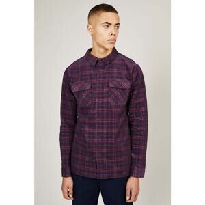 Native Youth Men's Middlebrook Flannel Top L Plaid Button Down Corduroy NWT